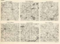 Waushara County - Coloma, Springwater, Wautoma, Warren, Aurora, Richford, Wisconsin State Atlas 1930c